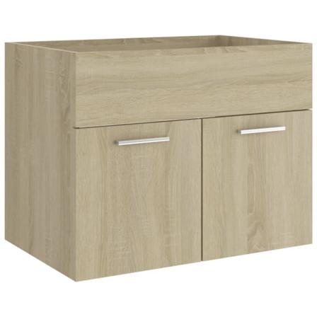 Vidaxl Tvättställsskåp Sonoma-ek 60x38,5x46 Cm Konstruerat Trä Brun