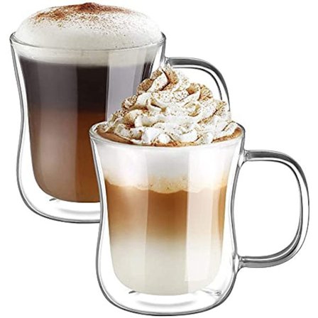 Dobbeltveggede Latte Macchiato-glass 350 ml kaffeglass for te, IS