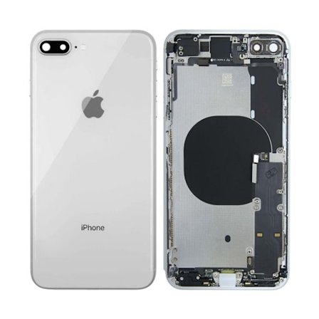 iPhone 8 Plus Baksida Med Komplett Ram - Vit