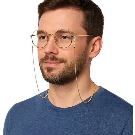 Glasögonband Guld I Glasögonband I Solglasögonband I Glasögonkedja I Glasögonband I Rostfritt stål I 72 CM