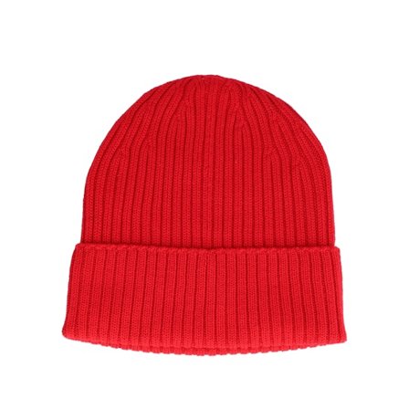 MJM Hats - Červená cuff Beanie - Beanie 100% Merino Wool Red Cuff @ Hatstore