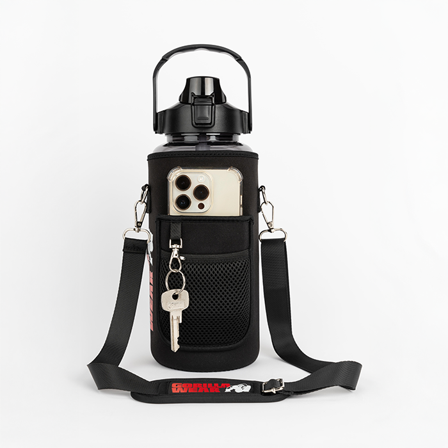 Drikkesdunk Gorilla Wear Vandflaske Sleeve Sort - Bodyman.dk