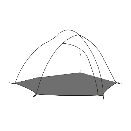 Helsport Footprint Reinsfjell Superlight 3 tent accessories Grey OneSize