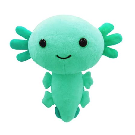 Grønn Salamander bamse Axolotl bamse sekskantet dinosaur r