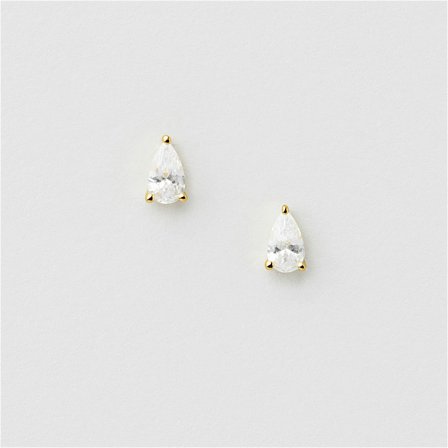 Drop Studs - 24K VERGOLDETES STERLINGSILBER