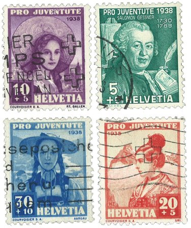 Schweiz 1938 - MICHEL 331/34 - Stemplet