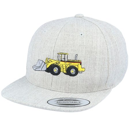 Kiddo Cap - Cinza snapback Boné - Kids Wheel Loader Heather Grey Snapback @ Hatstore