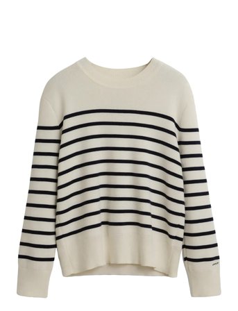 GANT | Striped Cotton C-Neck | S