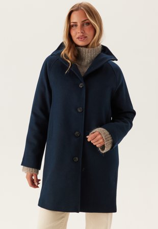 SELECTED Slfvinni Wool Blend Coat Dark Sapphire Klær