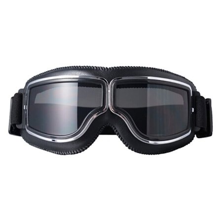 Motorcykel Goggles Briller Moto Goggles SORT GRÅ LENS GRÅ