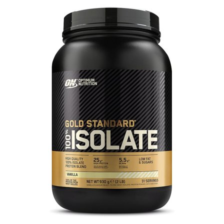 Optimum Nutrition Gold Standard 100% Isolate Vanilla 930 g, Sport & Velvære, Protein & Energi, Proteinpulver