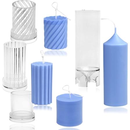 4 stk. plastformer for lysproduksjon - Inkludert