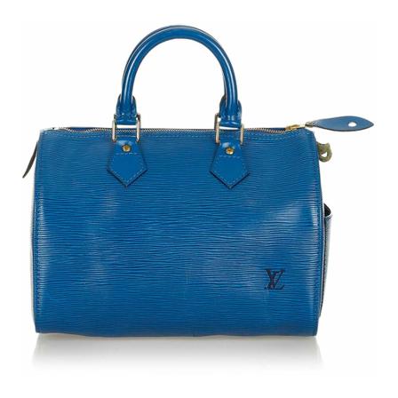 Louis Vuitton Vintage, Pre-owned Bag Blauw, Dames, Maat:ONE Size,leather