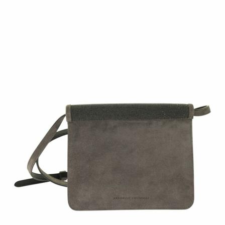 Brunello Cucinelli Crossbody Tas , Grijs , Dames , Maat: ONE Size Schoudertassen