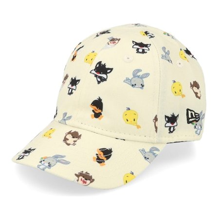 New Era - Beige adjustable Cap - Kids Infant Looney Tunes All Over Print 9FORTY Looney Tunes Stone Dad Cap / Unconstructed @ Hatstore