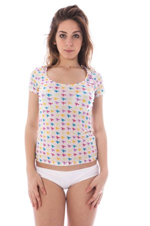 A-style T-shirt Esternabile Donna Bianco