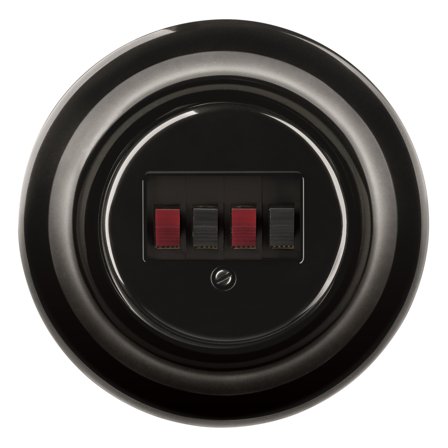 ABB Decento Stik til højttaler Sort, Radio & lydudstyr