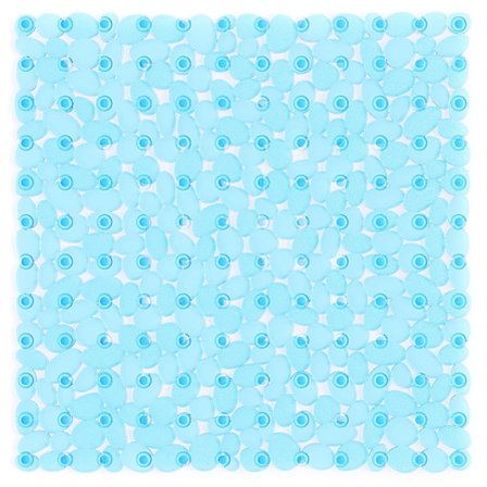 Firkantet Pebles Brusermåtte Antislip Anti-Muld - 53x53 Cm Antislip Brusermåtter, Gummi Bademåtter