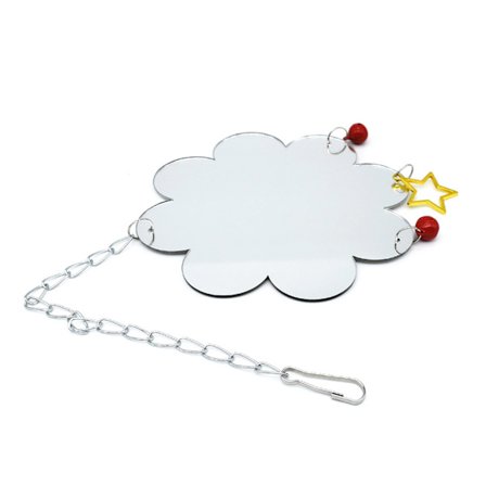 Kyckling Spegelleksaker Hängande Gunga Pickleksak för höns Kycklingar Fåglar Papegojor