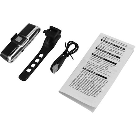 USB-ladattava pyörän takavalo litiumakku LED-pyörän takavalo pyöräilykypärän lamppu pyörän lampputelineen lisävarusteet punainen-valkoinen-sininen 