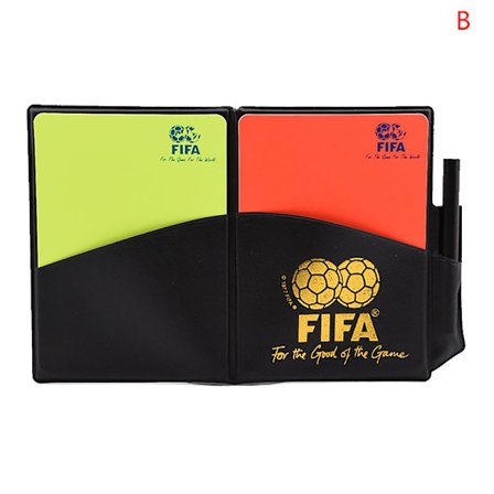 Fotball Soccer Referee Card Set Advarsel Referee Red and Yello