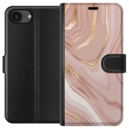 Kompatibelt Lommeboketui til Apple Apple iPhone 16e Marmor Rosa