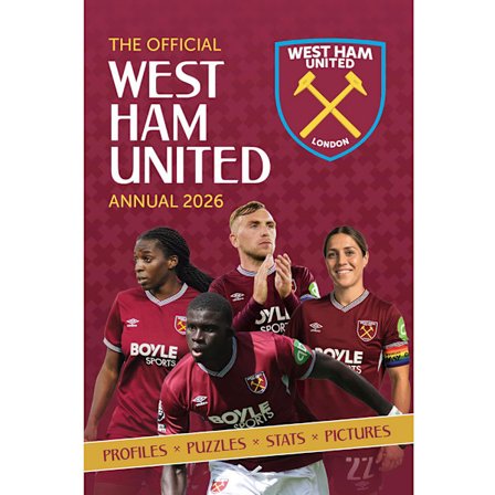 West Ham United FC 2026 Årsbok One Size Maroon