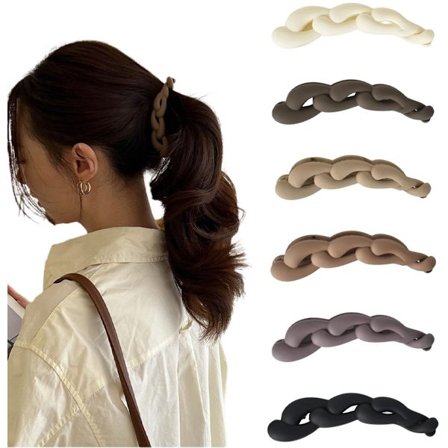 6-delt bananhårklemmer - Bananklemmer - Hårklemmer - Bananklemmer - Hestehalehårklemmer