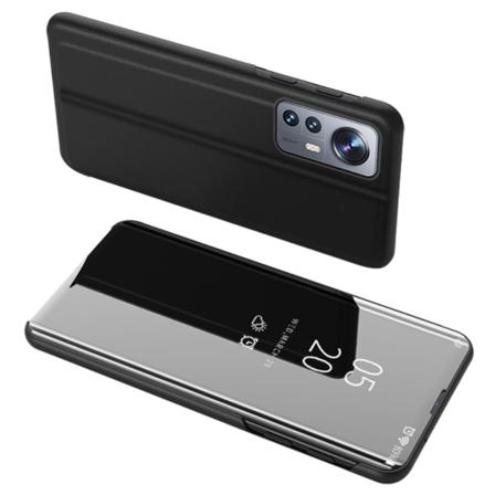 Skalo Xiaomi 12 Pro Clear View Spegel Fodral - Svart Svart