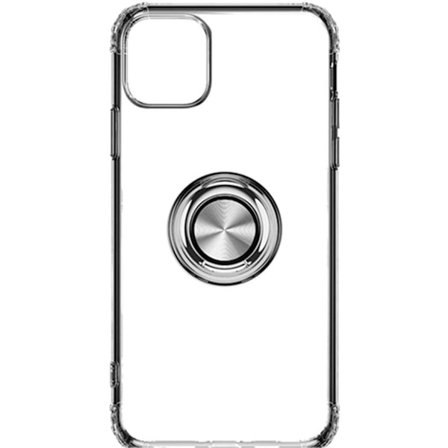 tunn fodral med ring för iphone 12 mini|vit