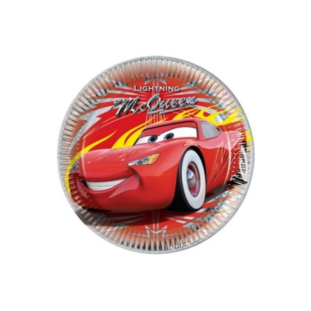 Cars Lightning McQueen engångstallrikar (8-pack) One Size R