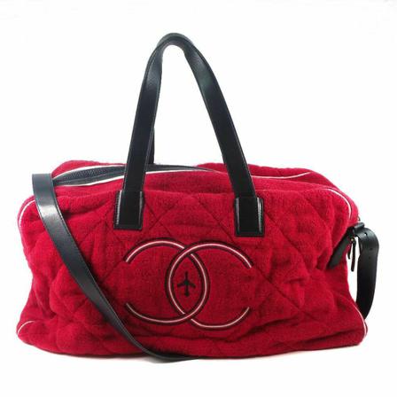 Chanel Vintage Pre-owned Weekend Väska röd, Dam Vintage Väskor, Dam, Storlek: ONE SIZE