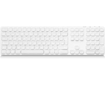 Andersson-WSK-3000 White - Wireless Keyboard 2.4G+BT Backlit-Trådløst tastatur med oppladbart batteri-Computer accessories-Tastaturer