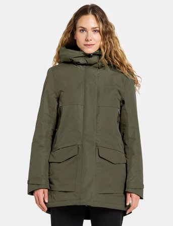 Didriksons Frida Wns Parka 7 - Khaki green - 46
