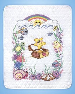 Broderikit Babytæppe A Star is Born - Design Works Crafts