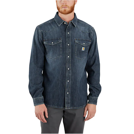 Carhartt Workwear Denim L/S Snap Front Shirt Wyatt