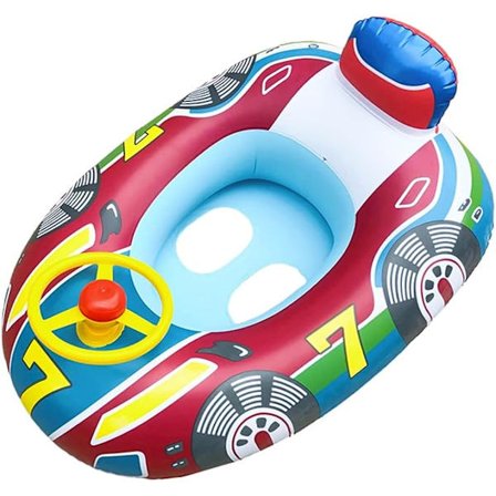 Baby Float Seat - Baby Buoy Swimming Ring Inflatable Boat with St
