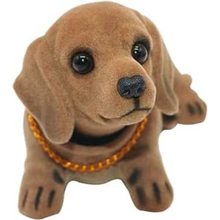 Bildekoration Nickande Hund Prydnader Hög Emulering Kreativ Hund