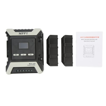 MPPT Solarkontroller Ladningsregulator Solcellepanel Regulator LCD Fargeskjerm 10A 12V‐80V