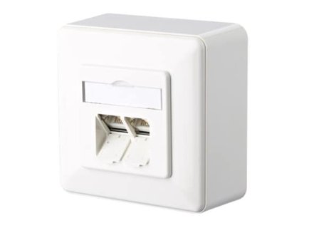 METZ CONNECT E-DAT C6A anslutningsdosa 2-port, utanpåliggande (AP)