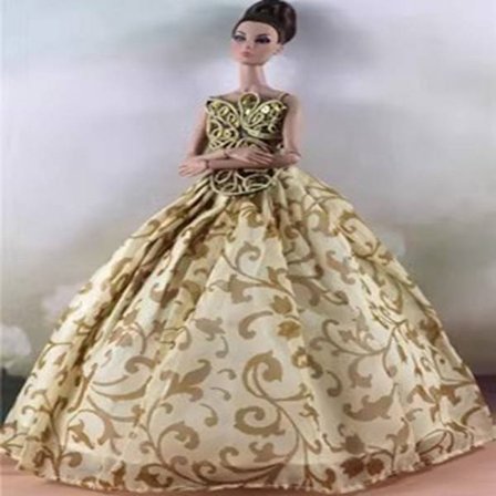 Dukke brudekjole Dukke nederdel 4 4