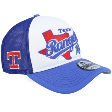 New Era - MLB Svart trucker Keps - Texas Rangers State Flower White/Royal A-Frame Trucker @ Hatstore