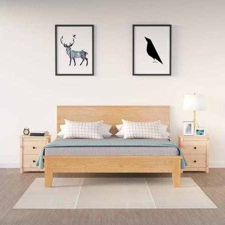 Vidaxl Sängbord 2 St 50x35x61,5 Cm Massiv Furu Brun