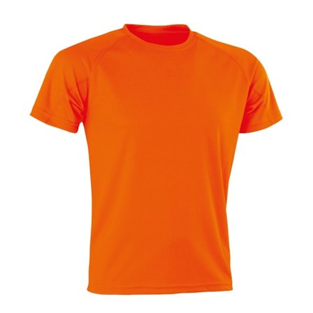 Spiro Adults Unisex Impact Aircool Tee S Flo Orange