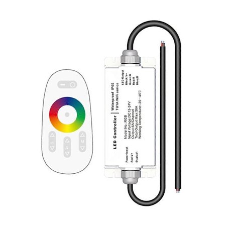Tuya WIFI DC12V 24V LED Strip Vattentät Kontroller IP68 Regnsäker med Tuya Röstfjärrkontroll