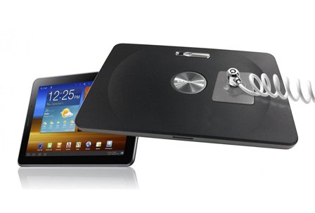 COMPULOCKS Universal Tablet Lock with Keyed Coiled Cable Lock - låseplate for sikkerhetskabel for nettbrett