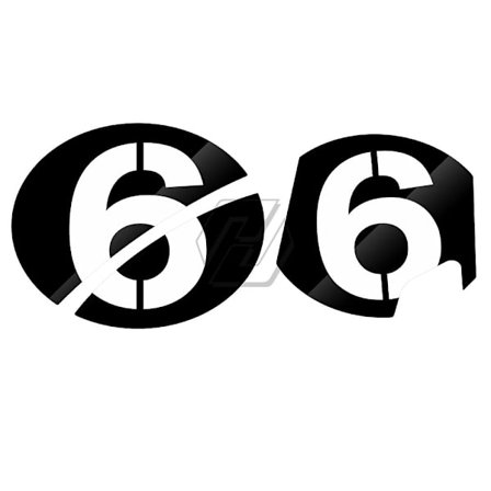 För Vespa Series 2 Sei Giorni nummer "6" Klistermärke Gts300 Gts300ie Supersport Dekaler