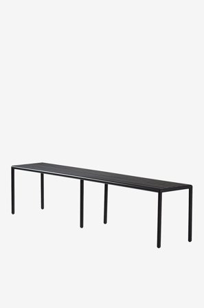 Jotex - Benk 180 Cm Black mdf / metall - MENTON - Kjøp Hagesofaer & hagebenker hos Jotex