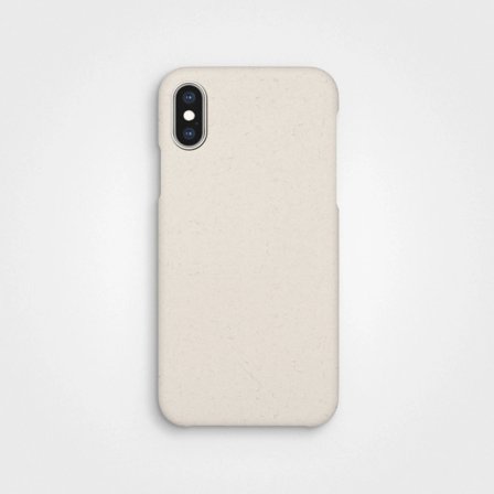 Kompostierbare Handyhülle Vanille Weiß, 100% zirkulär, iPhone X XS