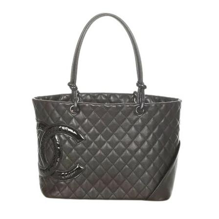Chanel Vintage, Pre-owned Leather chanel-bags Grijs, Dames, Maat:ONE Size